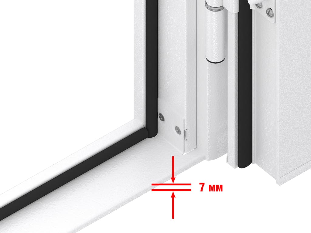 Съемный стальной порог