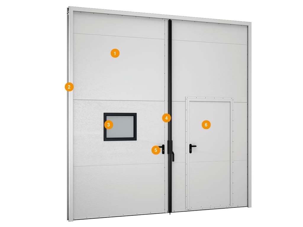 Конструкция распашных ворот SG-SS