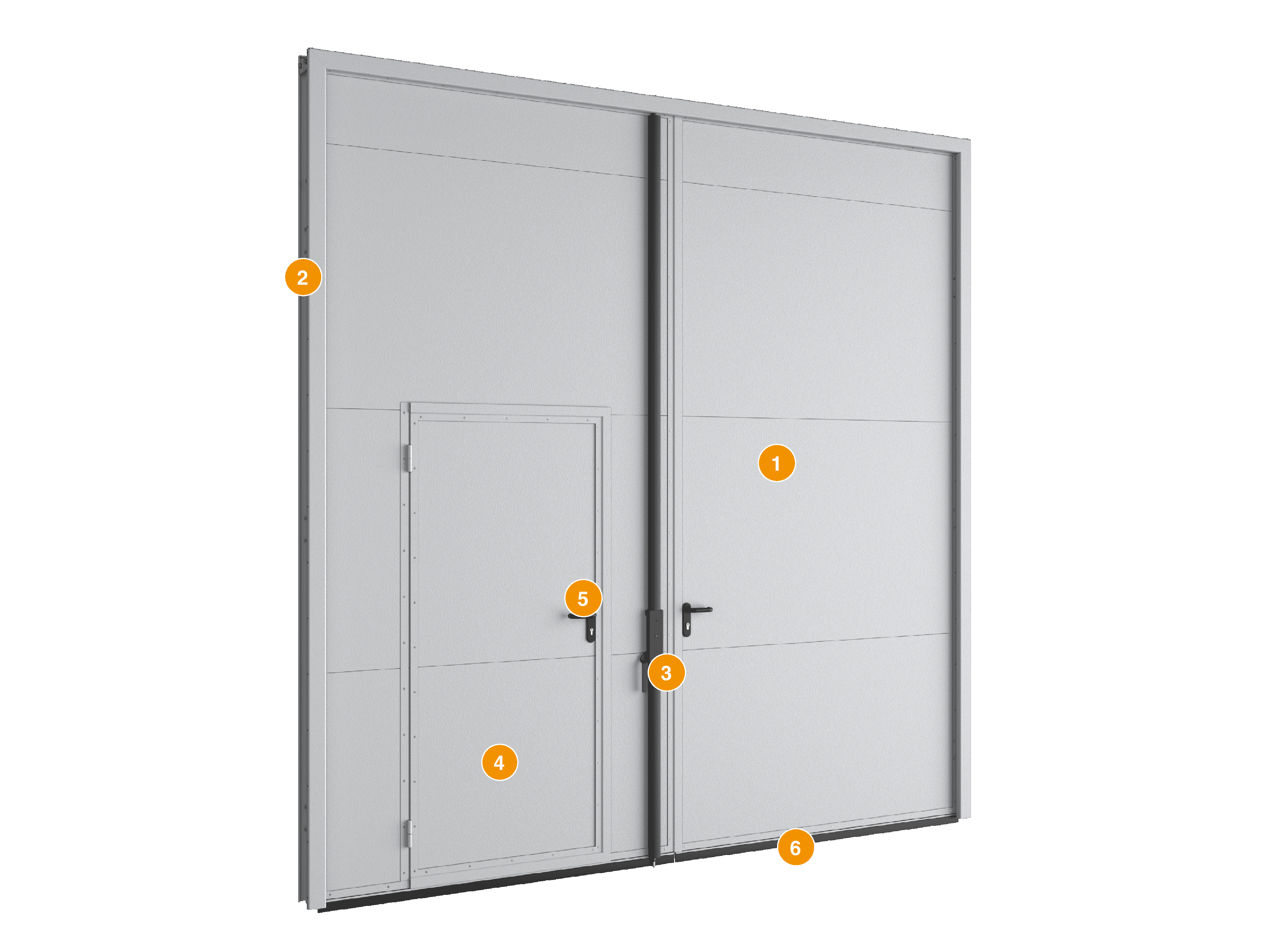 Конструкция распашных ворот VRGMV01