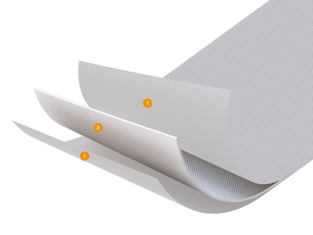 Конструкция полотна шторы EI60