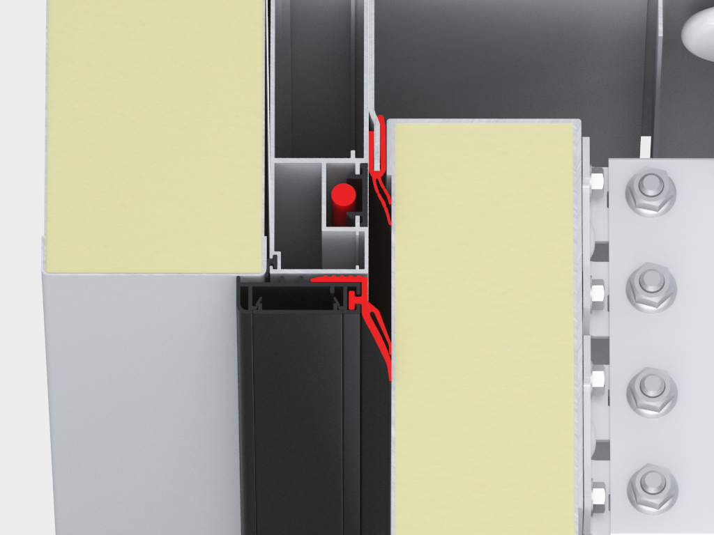 Двойная система уплотнения проема