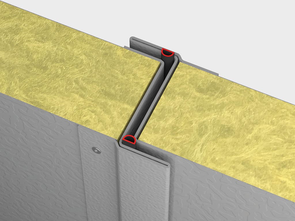 Уплотнитель в местах смыкания створок