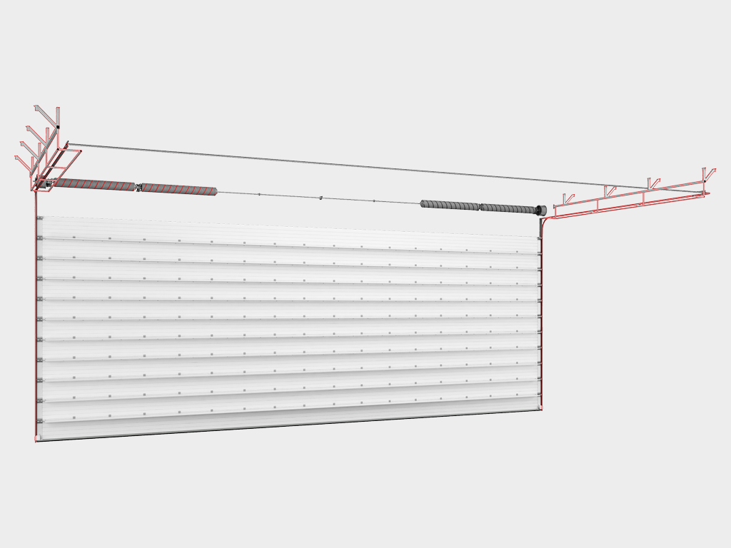 Силовая монтажная конструкция с системой захвата полотна