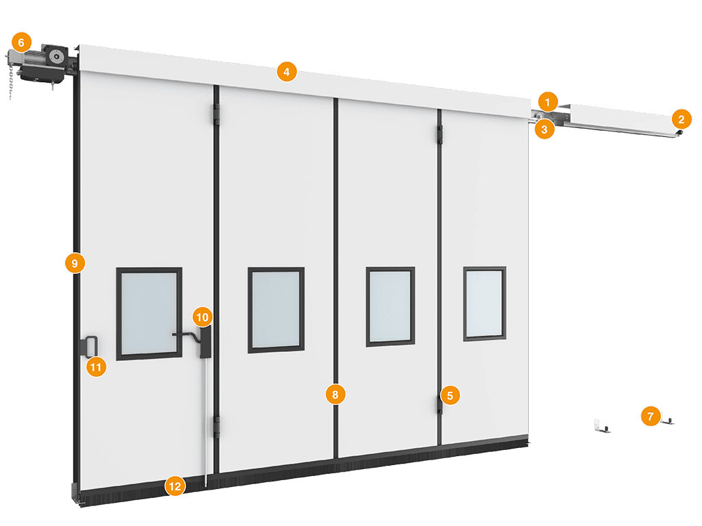 Конструкция откатных ворот ISG