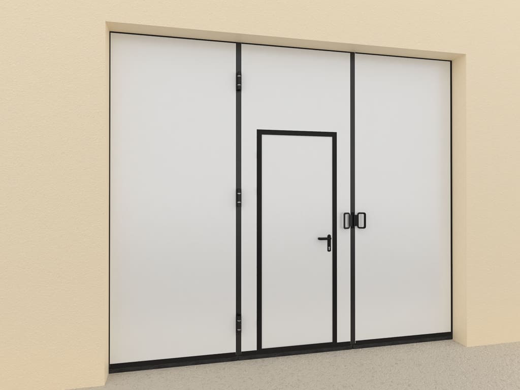 Калитка в алюминиевой раме