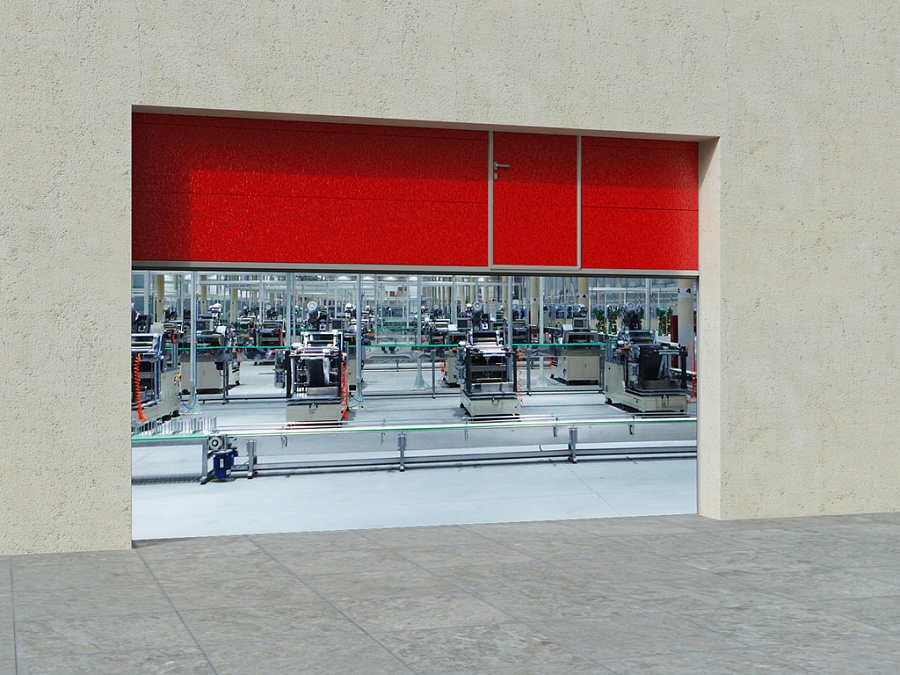 Пример секционных ворот