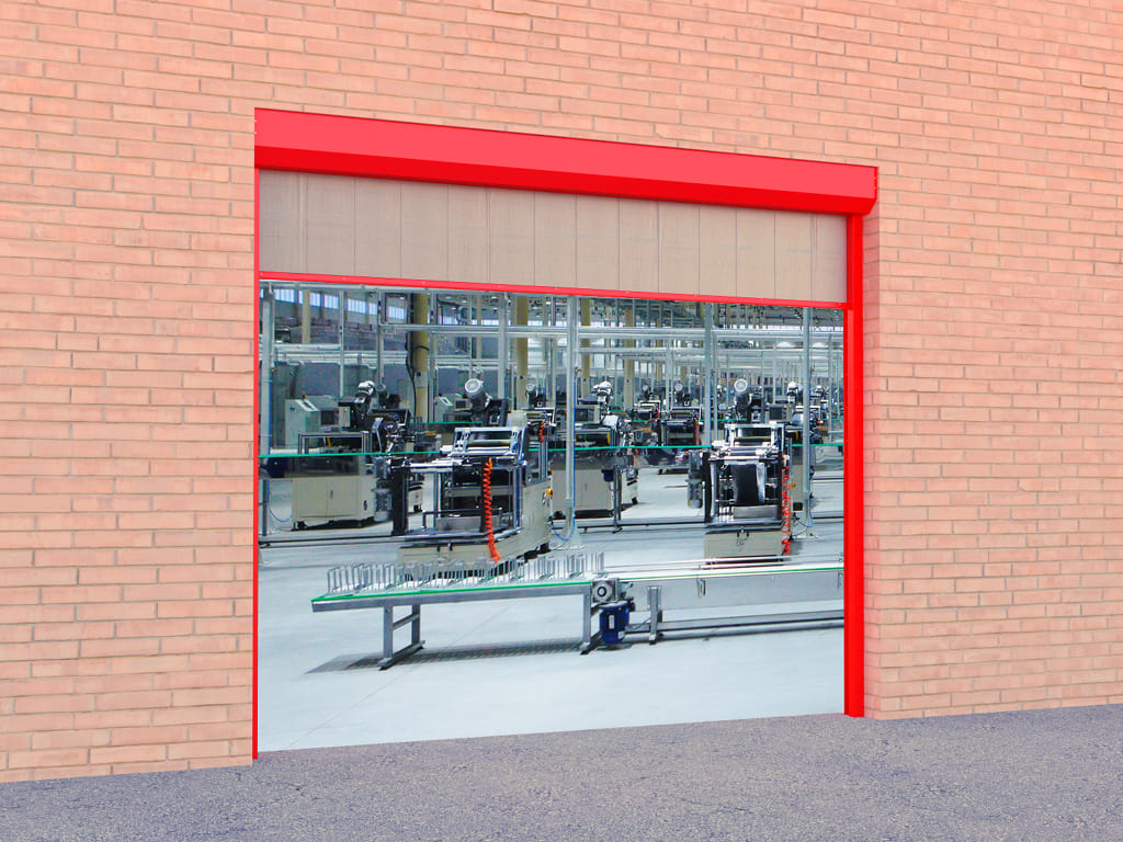 Пример Противопожарные шторы