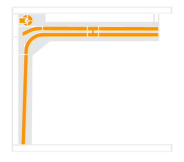 Низкий подъем, барабан спереди