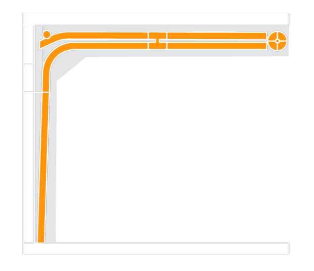 Низкий подъем, барабан сзади