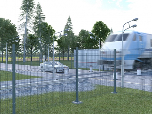 Заборные секции из сварной сетки серии «ОПТИМА ЛАЙТ» Заборные секции из сварной сетки серии «ОПТИМА ЛАЙТ»