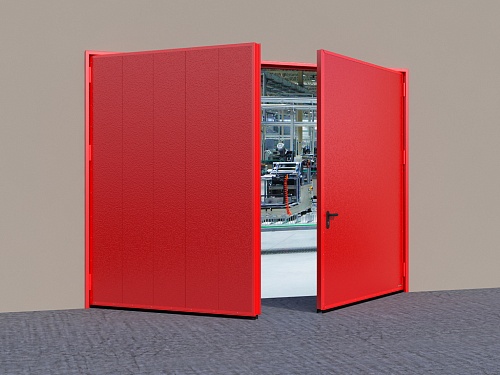 Распашные противопожарные ворота с классом огнестойкости EI90 Распашные противопожарные ворота с классом огнестойкости EI90