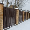 Забор из евроштакетника Забор из евроштакетника