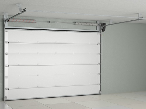 Промышленные ворота секционные из стальных сэндвич-панелей с торсионным механизмом ISD THERMALPRO Промышленные ворота секционные из стальных сэндвич-панелей с торсионным механизмом ISD THERMALPRO