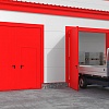 Распашные гаражные ворота из панелей с заполнением минеральной ватой Распашные гаражные ворота из панелей с заполнением минеральной ватой