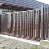 Откатные ворота из Евроштакетника Откатные ворота из Евроштакетника