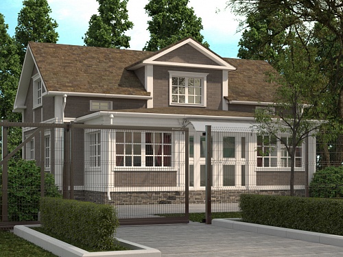 Откатные ворота со стальной рамой и с заполнением сварной сеткой Откатные ворота со стальной рамой и с заполнением сварной сеткой