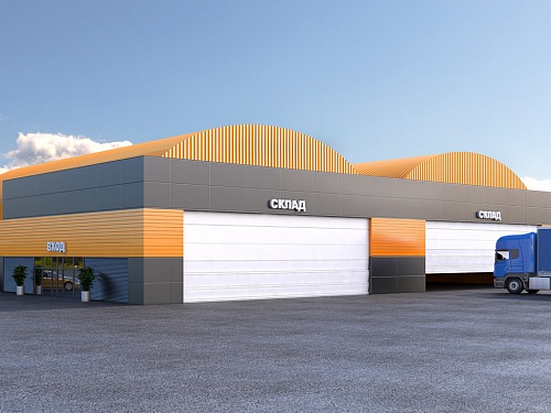 Ворота шторные подъемные серии HD20/40 с поворотной колонной Ворота шторные подъемные серии HD20/40 с поворотной колонной