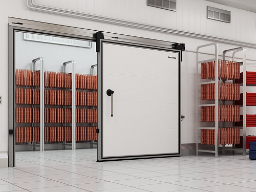 Дверь откатная для охлаждаемых помещений Дверь откатная для охлаждаемых помещений