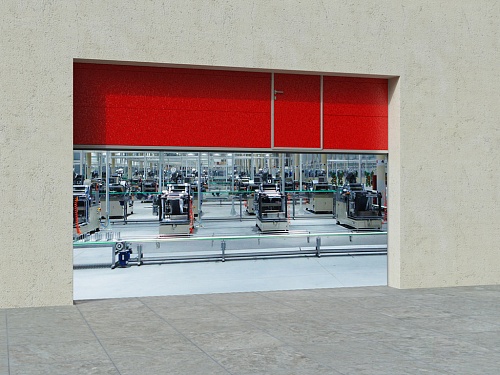 Секционные противопожарные ворота с классом огнестойкости EI60 Секционные противопожарные ворота с классом огнестойкости EI60